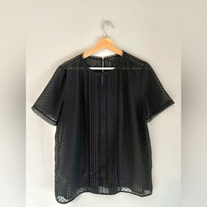 Detailed Black Blouse